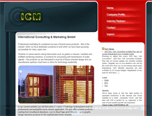 Tablet Screenshot of icm-consult.com